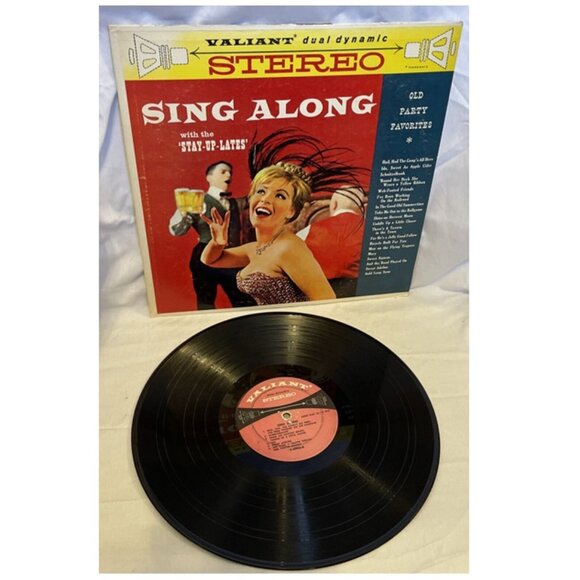 The Stay-Up-Lates Sing Along (Vinyl) Valiant V-4906 Good Album Record LP - Picture 2 of 10